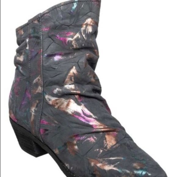 Antelope Peacock Danuta Suede Bootie Boots Size 7 38 New - Picture 2 of 5